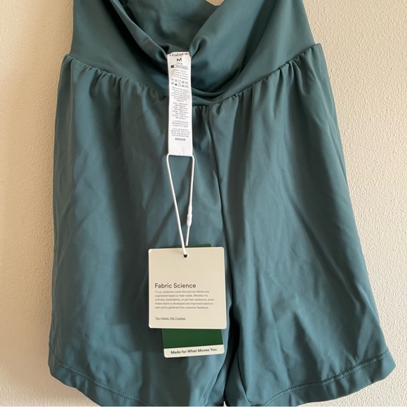 NWT Halara NWT Halara Super High Waisted Yoga Shorts size medium teal - Picture 5 of 6